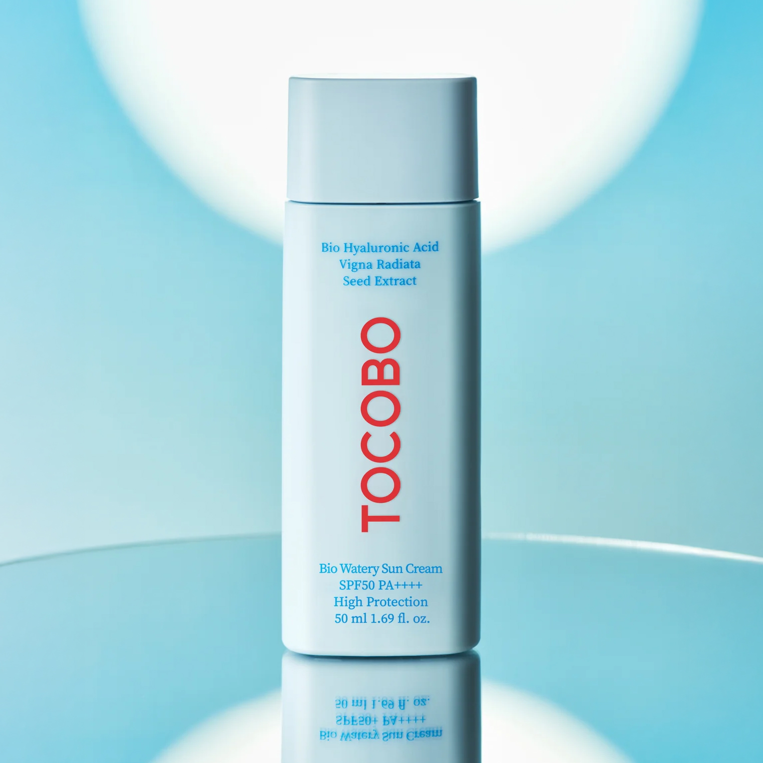 TOCOBO Bio Watery Sun Cream SPF50+ PA++++: Protección Solar Vegana, Hidratación Ligera y Acabado Invisible